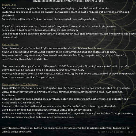 Immortally Oud Sizzling Room Salt Crystal Potpourri: Citrus Oud Patchouli - Picture 4 of 4